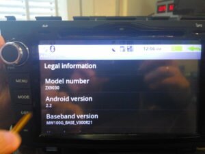 Китайская Магнитол ZX9030 с ошибкой Androida 2.2